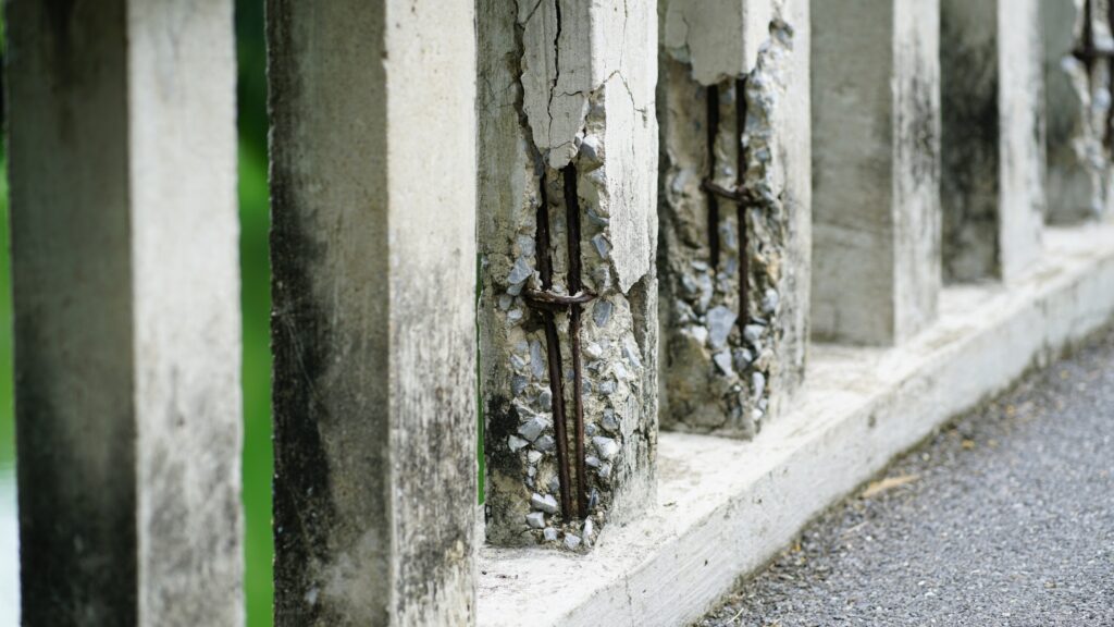 cracked concrete
